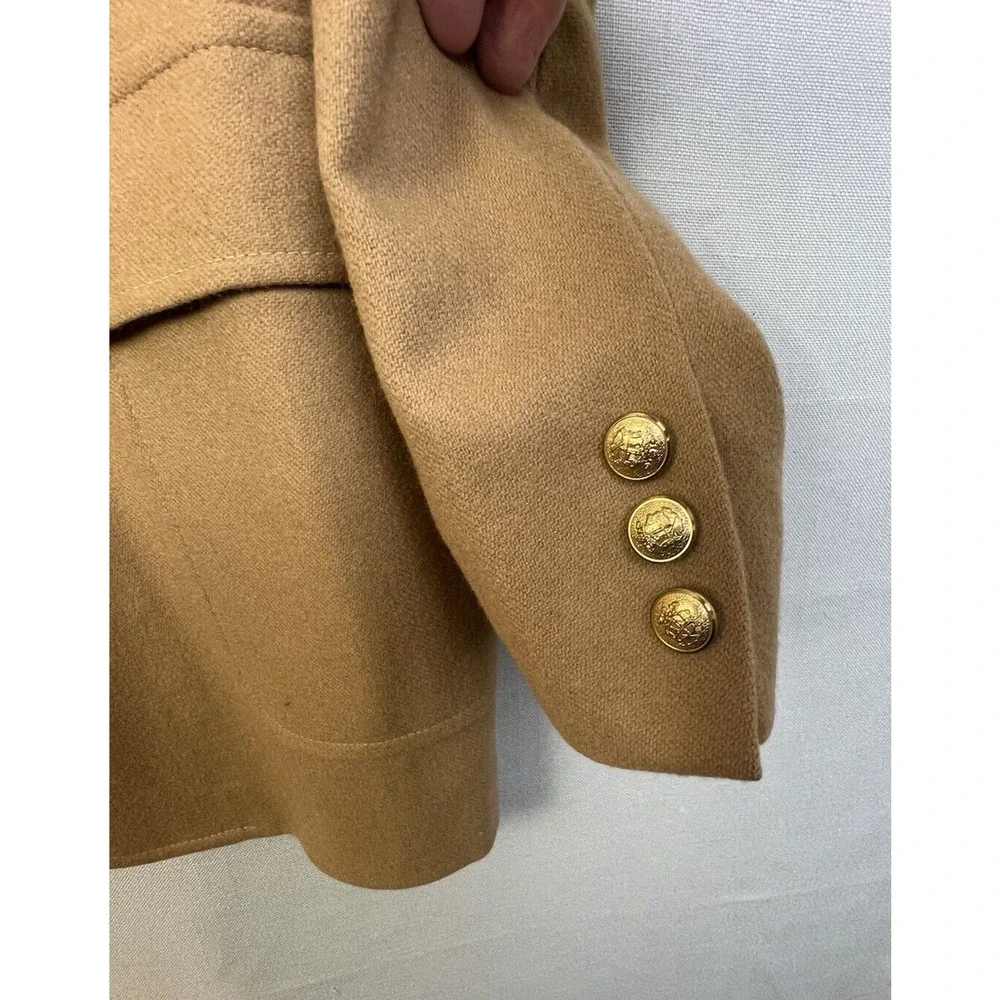 Oakbrook VIntage Wool Sports Jacket Men 46 L Camel Tan Work Business